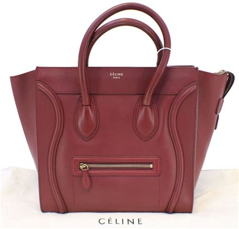 celine mini luggage pebbled|Celine mini luggage tote bag.